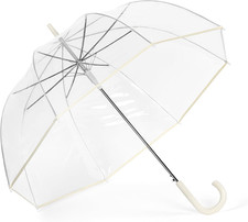 Bubble Clear Umbrella, Auto Open, See-Through, Rain  Windproof, for Weddings, P