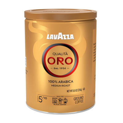 Qualità Oro Ground Coffee, Medium Roast, 100% Arabica, 8.8 Oz Tin (Pack of 4)