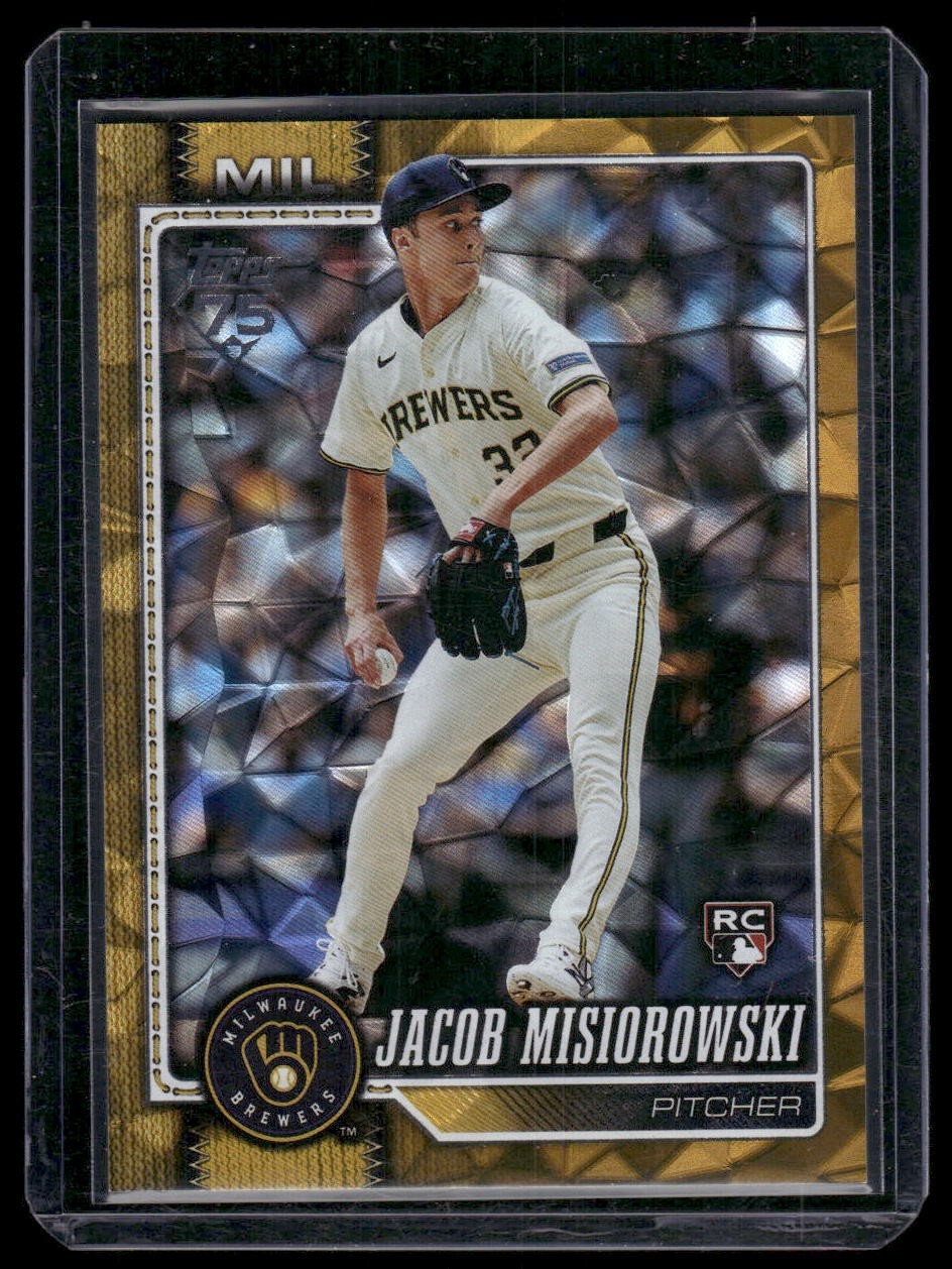 2026 Topps S1 Jacob Misiorowski RC /50 Gold Diamante Foil #10 Brewers Baseball