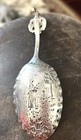 Early Dutch 1835 Sterling Ornate Monkey Spoon Leda And The Swan 5” — photo 6
