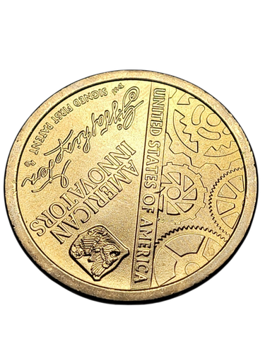 2018 P American Innovation Signed First Patent Dollar See Pictures U.S. Münze - Bild 7 von 9