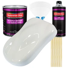 Restoration Shop Pure White Acrylic Urethane Gallon Kit Auto Paint
