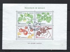 I - 089 -MONACO- 4 SAISONS DU PLAQUEMINIER (KAKI) DE 1981 -  BF N° 20 - OBL  TTB