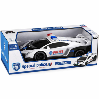 Leucht Ferngesteuertes Auto Polizeiauto RC Cars 1:16 Kinder Spielzeug