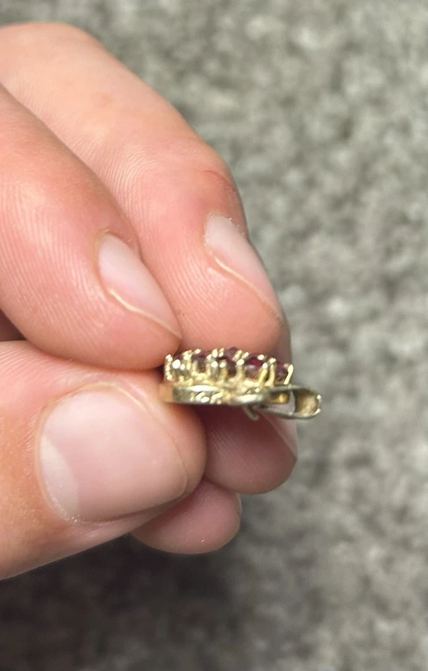 Ruby Necklace Pendent With 14 Karat Gold - Image 2 of 4