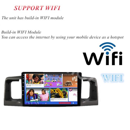 Touch Screen Video Player GPS WiFi For Carplay Fit For Toyota Corolla 2003-2008 - Picture 21 of 24