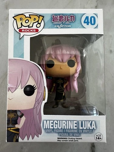 New Funko Pop Rocks 40 Megurine Luka Vocaloid Anime Vaulted Retired Box Damage