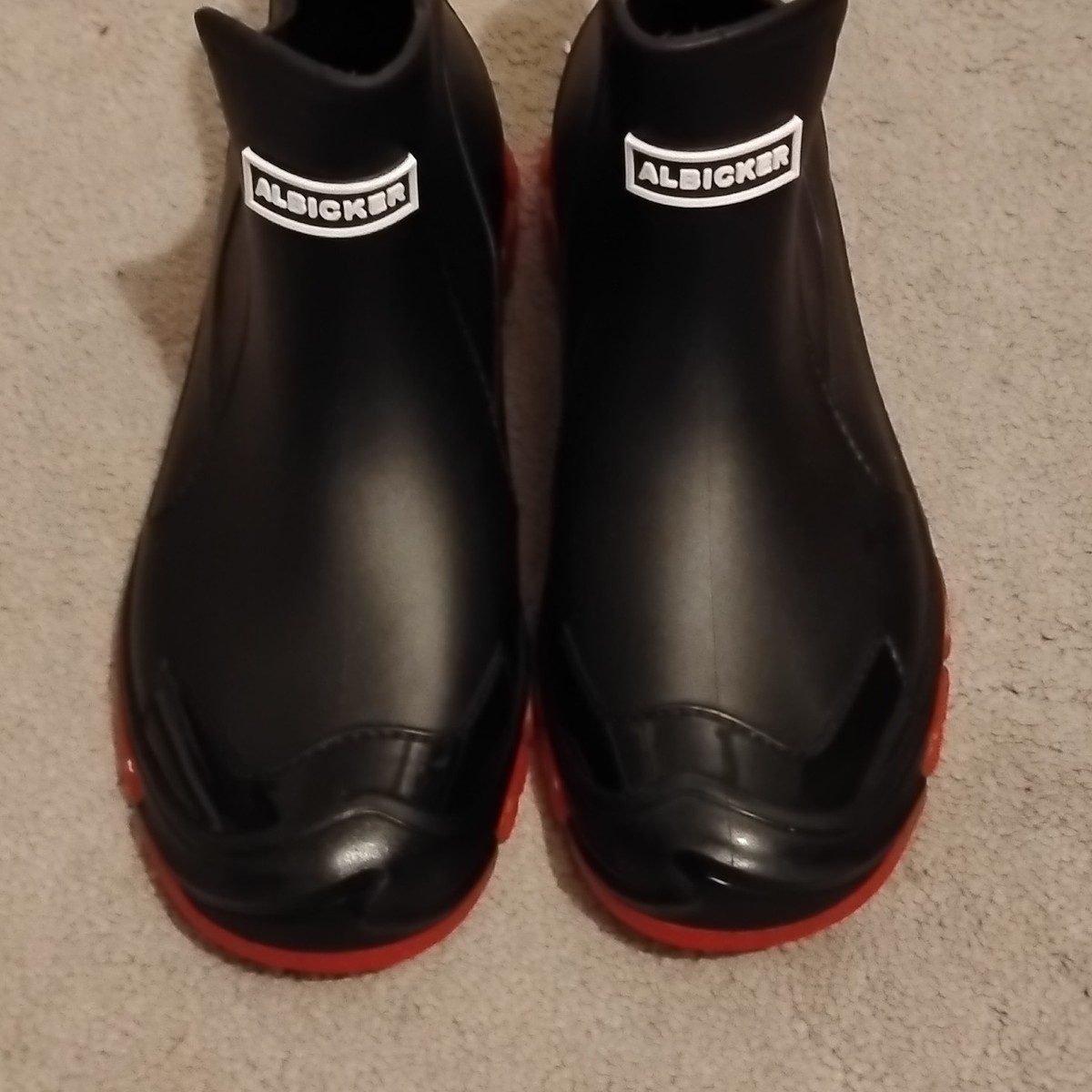 Men\'s Black Rain & Snow Boots with Red Trim. Nwt Men main image 2