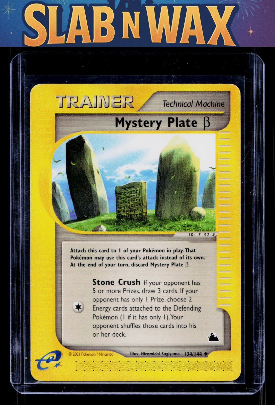 Pokemon tcg Skyridge Mystery Plate Beta #134/144