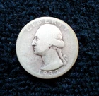 1932-d Washington 25c Quarter Coin 90% Silver 1st Yr Issue Key Date Circulated