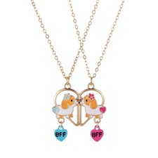 Best Friend Necklace Gifts Magnetic Matching Friendship Necklace for 2 Girls BFF