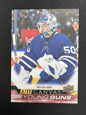 Erik Kallgren UD Canvas Young Guns RC 2022-23 Upper Deck Hockey #C106 Leafs