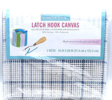 Dimensions Latch Hook Blank Canvas 5 Mesh Crafts Rugmaking Needlecrafts