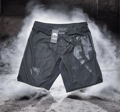 Venum MMA Shorts Light 3.0 Black/Black, Fight Club Competiton Short Size 2XL 