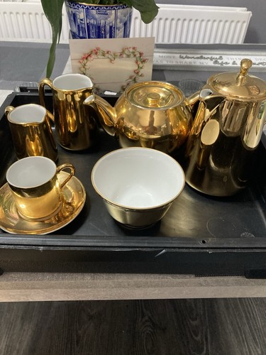 Royal Worcester Gold Coffee Pot And Others - Picture 2 of 2