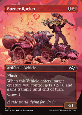 MTG Aetherdrift *FOIL* REVVED UP SHOWCASE C Burner Rocket #0311