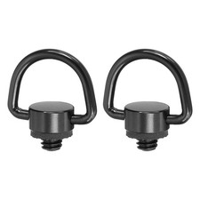 Camera Neck Strap D Ring Screw Holder 1/4", 2Pcs Metal Camera Screws, Black