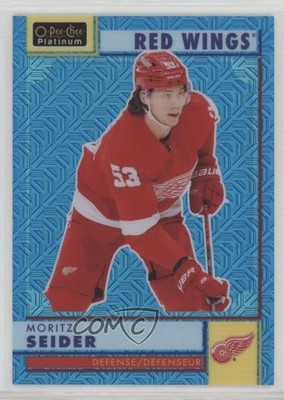 2022-23 O-Pee-Chee Platinum Retro Blue Traxx 86/199 Moritz Seider #R-19 1u1d