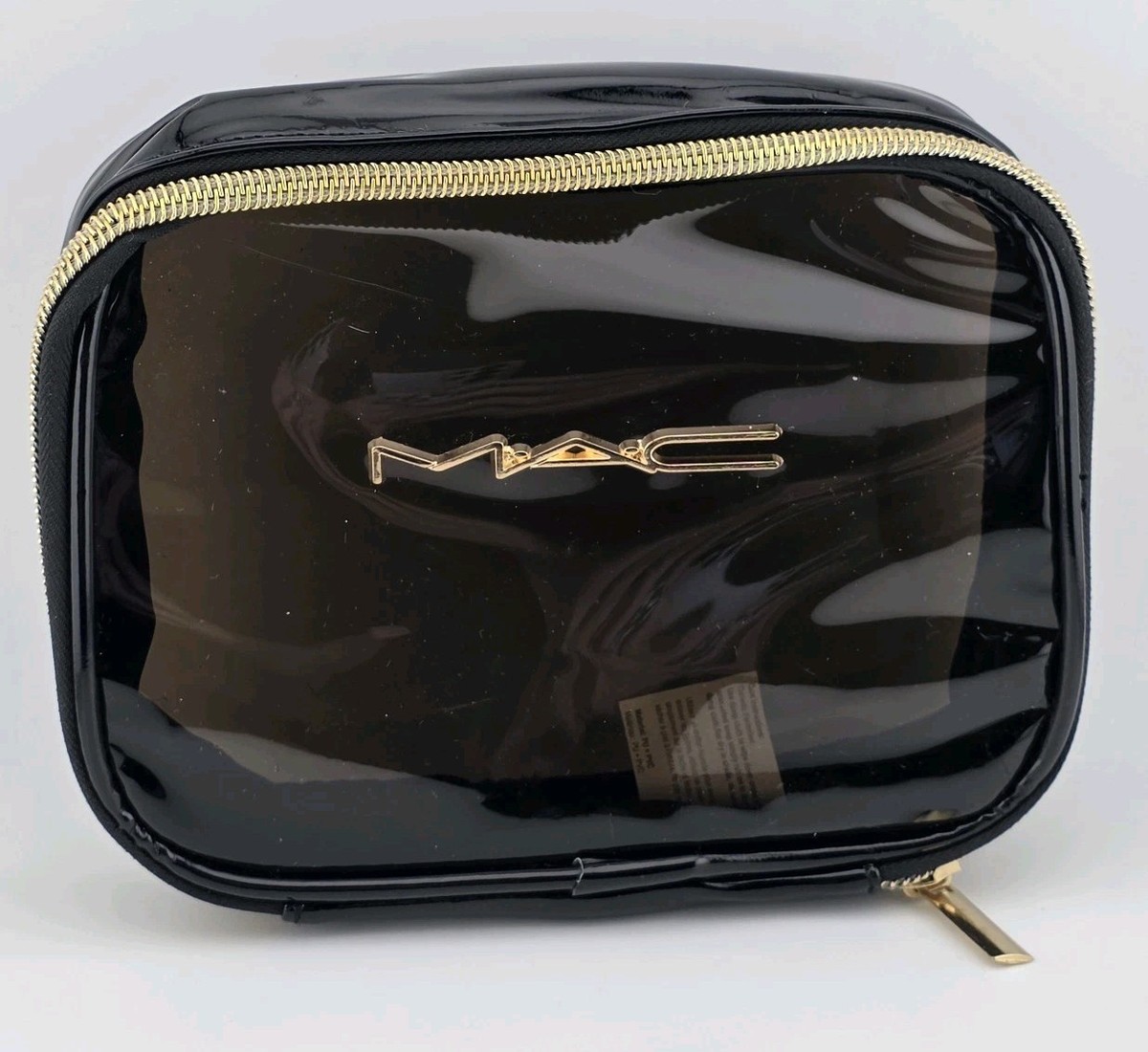 MAC Makeup Pouch Bag Black Smoked Clear New Travel Size | eBay