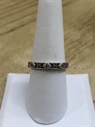 Designer Judith Jack Sterling Silver Marcasites Stackable Band Ring Size 9