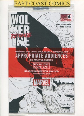 WOLVERINE REVENGE 4 RED BAND RAW S/W EDITION POLYBAGGED - MARVEL