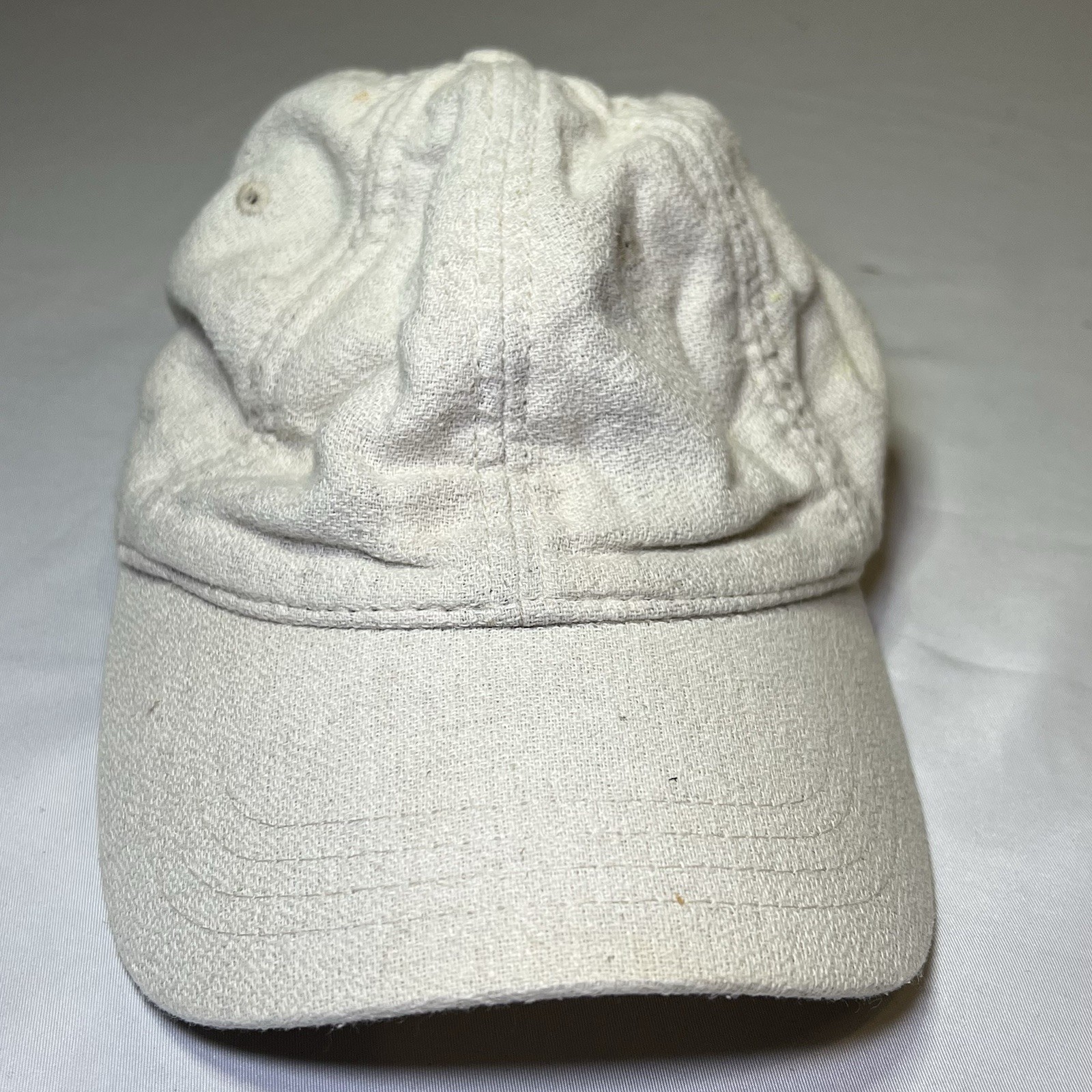 Plain Solid Beige Hat Blank Front Adjustable Stra… - image 2