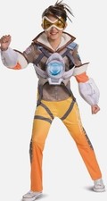 Disguise Overwatch Tracer Child Jumpsuit, Vest Goggles Small 4-6 B2739