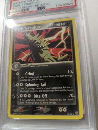 2004 Pokemon EX Dark Tyranitar Team Rocket Returns #19 PSA 9 MINT - Picture 4 of 13