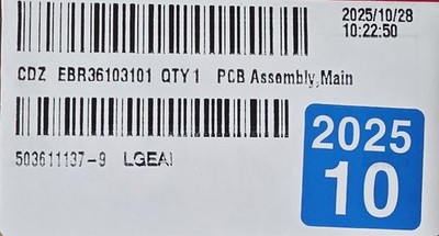   **RARE FIND** New Oem LG Ebr36103101 Dryer Control Board 