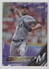 2016 Topps Chrome Purple Refractor 37/275 Taylor Jungmann #160 i5q