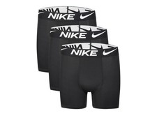 Nike Boy's Dri-Fit Essential Microfiber 3 Pack Boxer Brief Youth M - Black