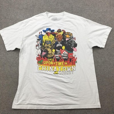 Chinatown Market Shirt Mens Large White Once Upon a Time Graphic