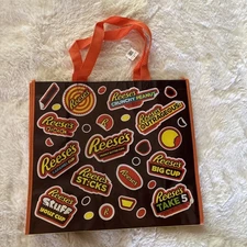 New w/ Tag Hershey Chocolate World Reese’s peanut butter cup Reusable Tote Bag 