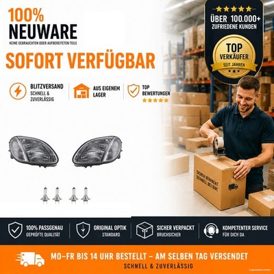 Scheinwerfer Set Halogen passend für Mercedes R170 mit Blinkern mit H7 L R 96-04