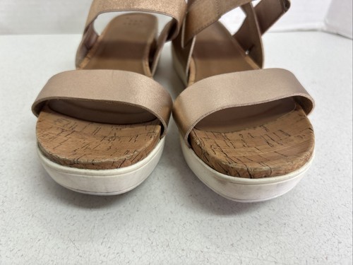 Damskie złote metaliczne sandały z paskami A New Day Rozmiar 8 M - Zdjęcie 5 z 11