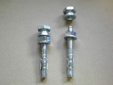 2x10mm Through Bolts and Security Shear Nuts  Ideal motorbike ground anchors