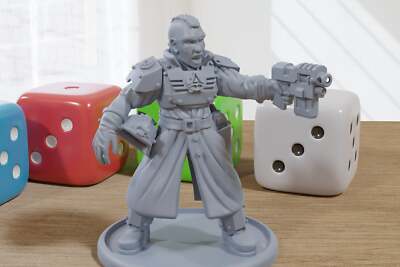 Commander Kaledon Fortis - 3D Printed Proxy Minifigures for Sci-fi Miniature Tab