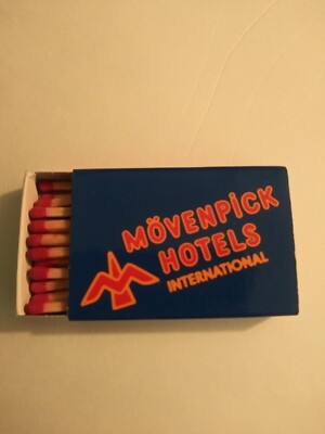 Vintage Wooden Matches From Movenpick Hotels International Frankfurt Germany