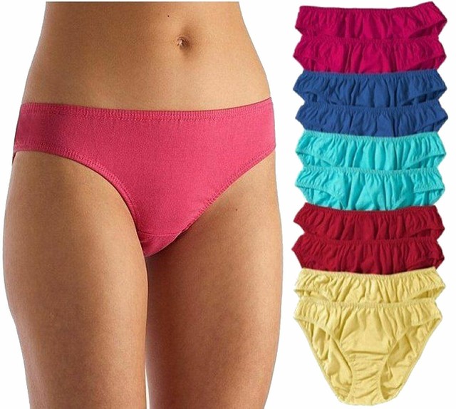 10er-Pack Damenslips Sophia Slip im Multipack aus Baumwolle Unterhosen 5 Farben