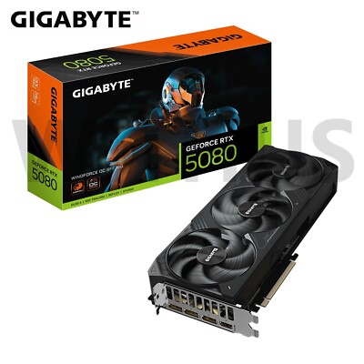 GIGABYTE GeForce RTX 5080 WINDFORCE OC SFF D7 16GB Gaming Graphics