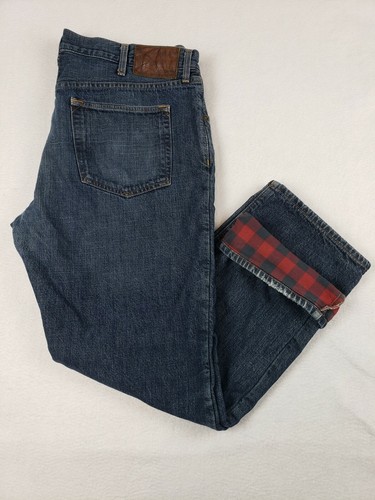 Jeans Size 42x32 Flannel Lined 