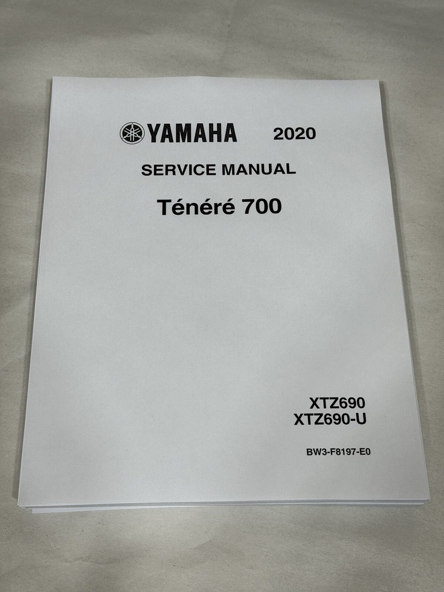 Official Service Shop Repair Manual 2020 20 Yamaha Tenere