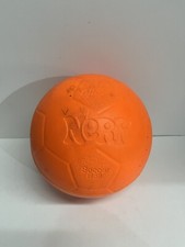 Vintage NERF Soccer Ball Orange Original Parker Brothers Official Ball