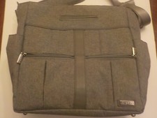 JJ Cole Diaper Bag Heather Backpack  Messenger Bag - New