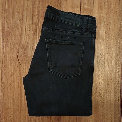 TSUBI Skinny Fit Dark Grey Wash Womens Denim Jeans Pants - AUS 10 UK 10 KSUBI