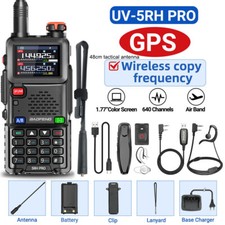 Baofeng 5RH PRO GPS Walkie Talkie Multi Band Rechargeable Two Way Radio 48cm Kit