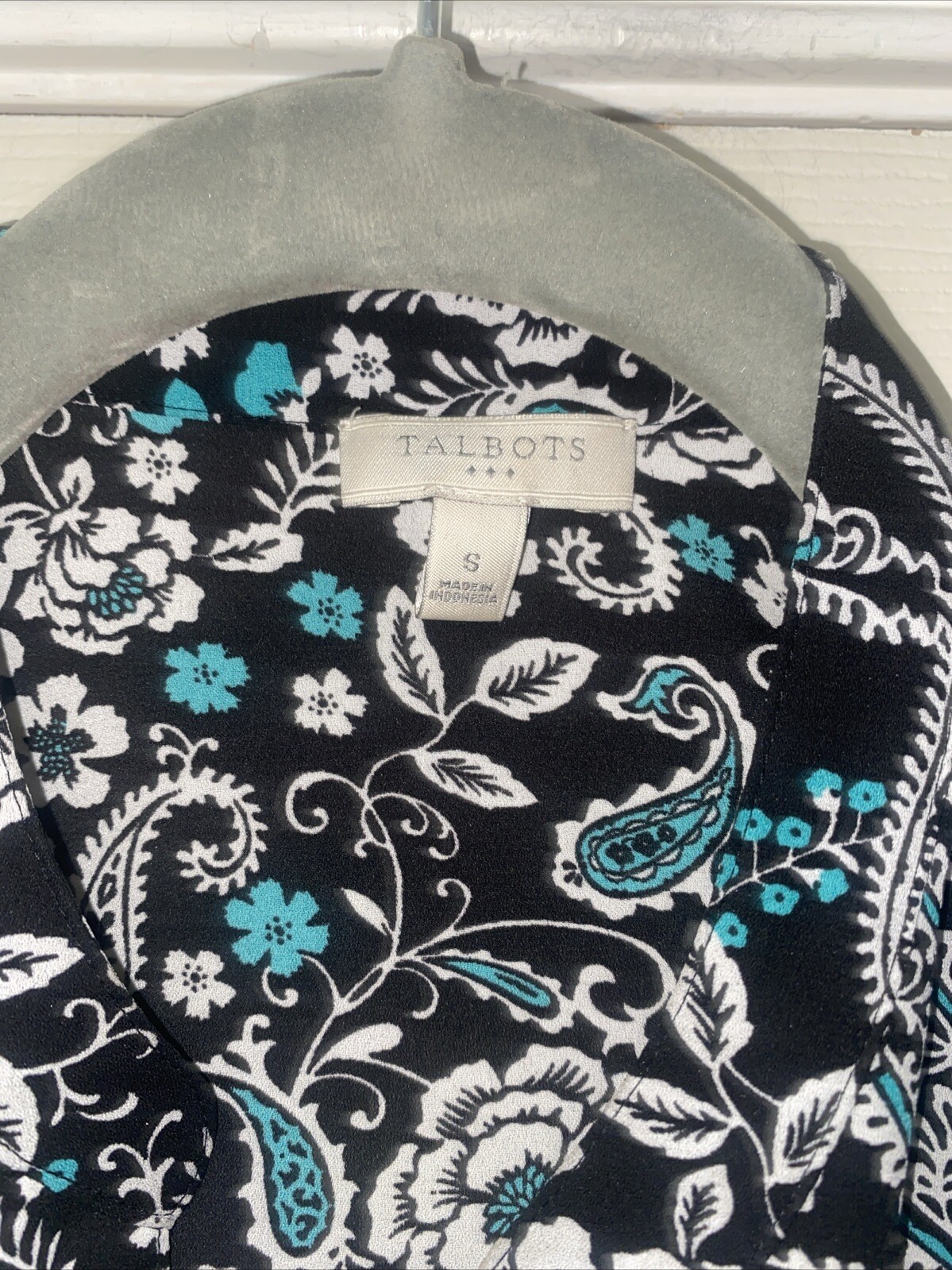 Talbots Womens Floral Pattern Button Up Top Blous… - image 3