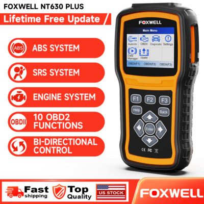 Foxwell OBD2 Bi-directional Scanner ABS SAS SRS Engine Code Reader Diagnostic