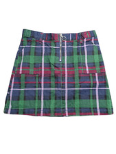 Children's Place Girls Plaid Twill Zip Skirt - blue Kids 12