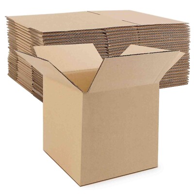 Mat Board Center, 8x8x8 Inches Shipping Boxes for Mailing Moving Packaging, 2...